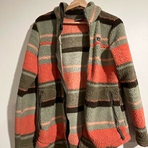 Columbia Women Fleece Jacket - Coral and Olive